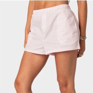 EDIKTED Pinstripe Womens Boxer Short